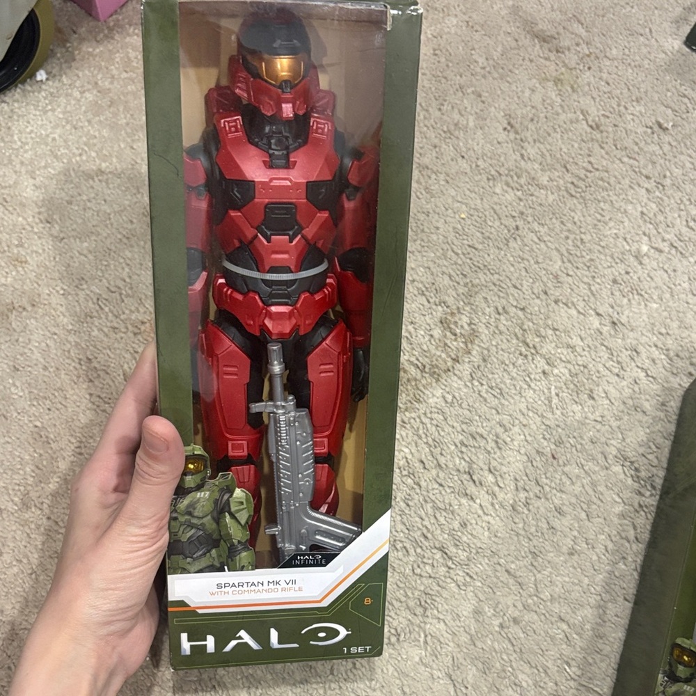 NWT halo spartan mk vii 12inch figure with rifle